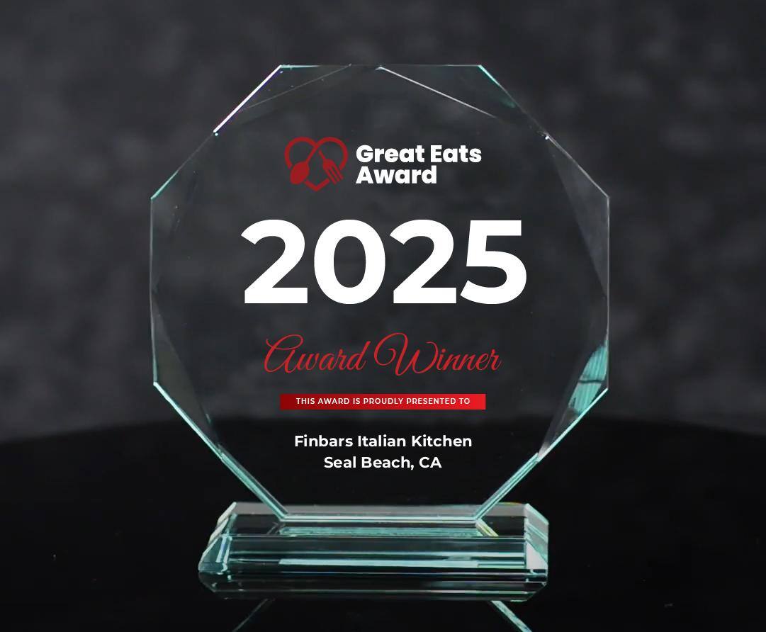 Great Eats Award 2025 Winner Finbars Italian Kitchen