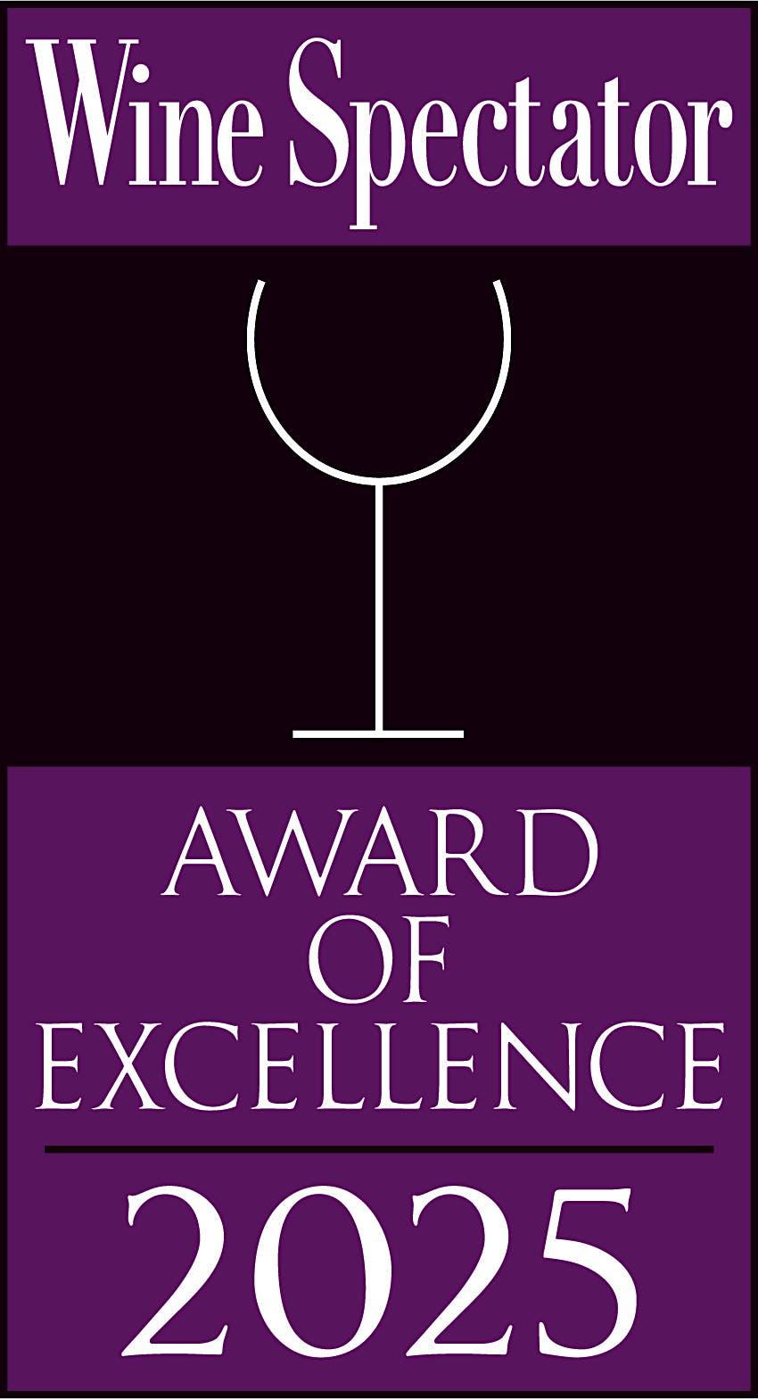 wine spectator award of excellence 2025