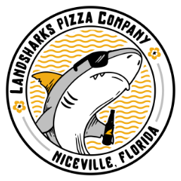 Landshark's Pizza logo top - Homepage