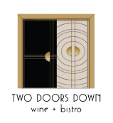 Two Doors Down Wine + Bistro logo top - Homepage