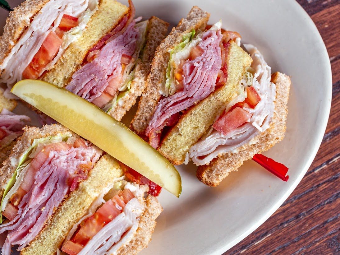 Club sandwich, close up