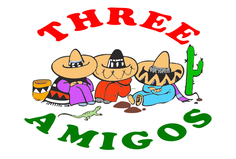 Three Amigos Fresh Mexican Grill logo top - Homepage