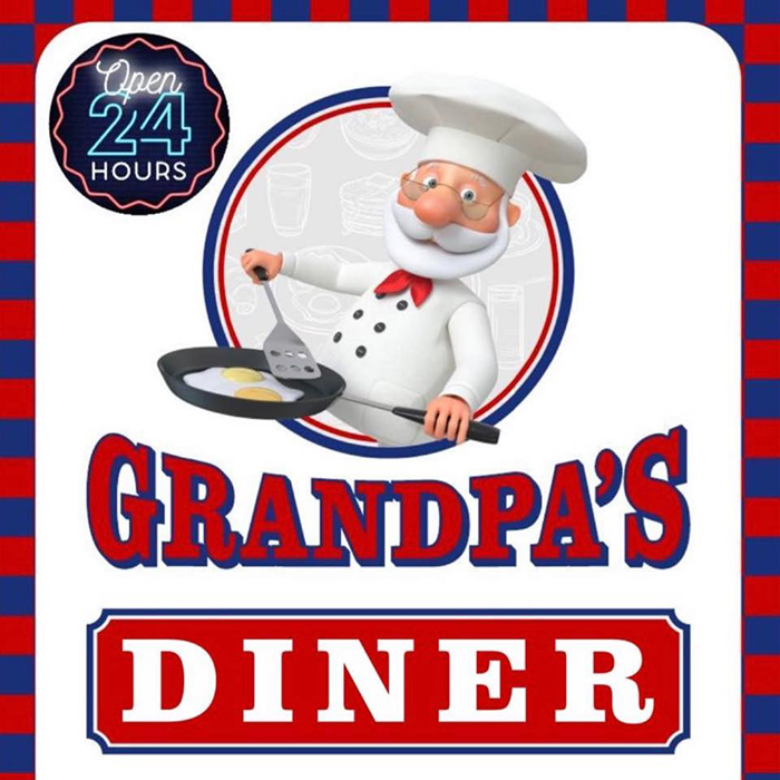 Grandpa's Diner logo top - Homepage