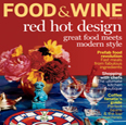 Food and wine magazine cover