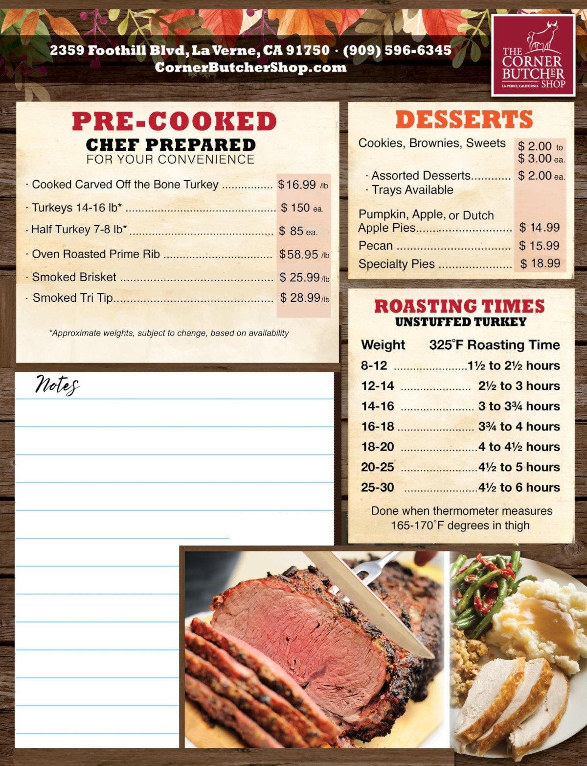 The Carner Butcher Shop Thanksgiving dinner 2