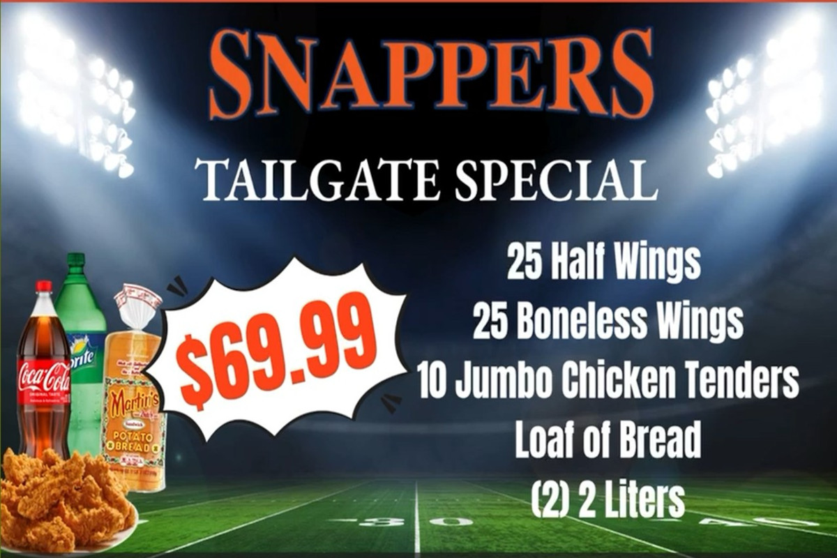 Tailgate Special Menu 69.99$
