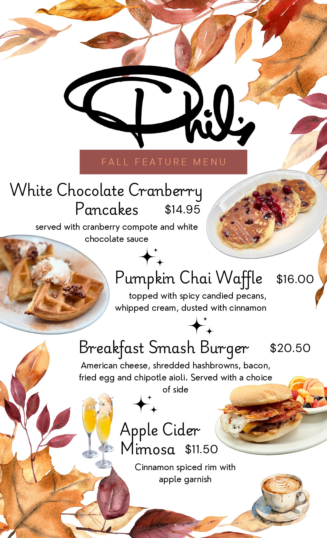 fall menu