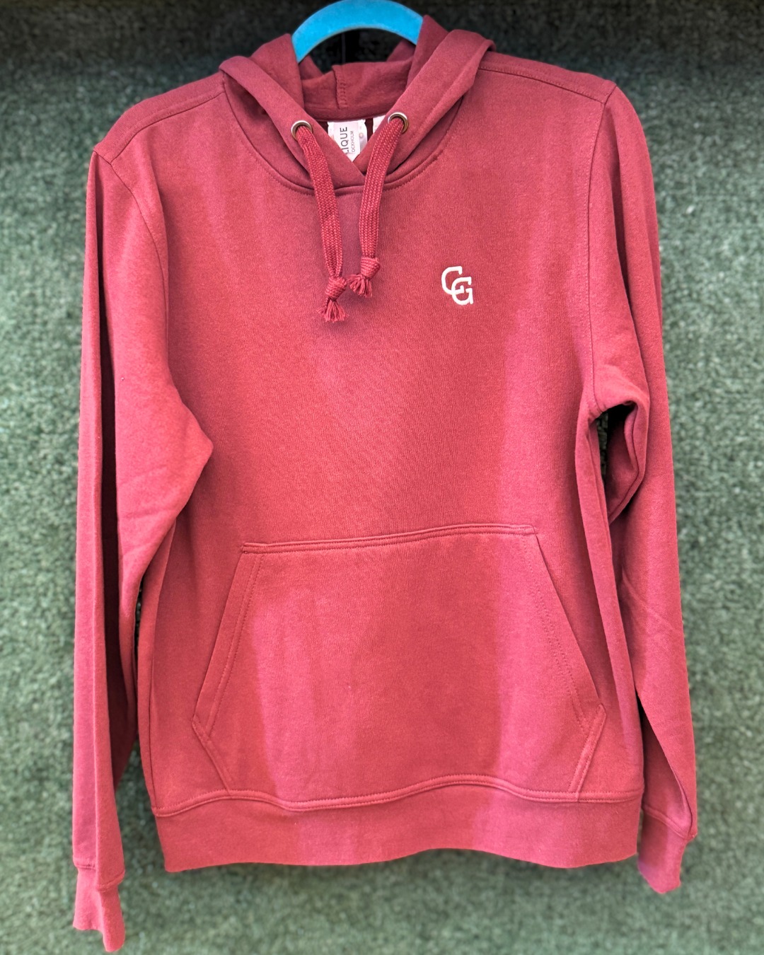 hoodie burgundy front