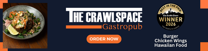 The Crawlspace Gastropub - Best in the PNW 2026 Winner - Burger, Chicken Wings, Hawaiian Food