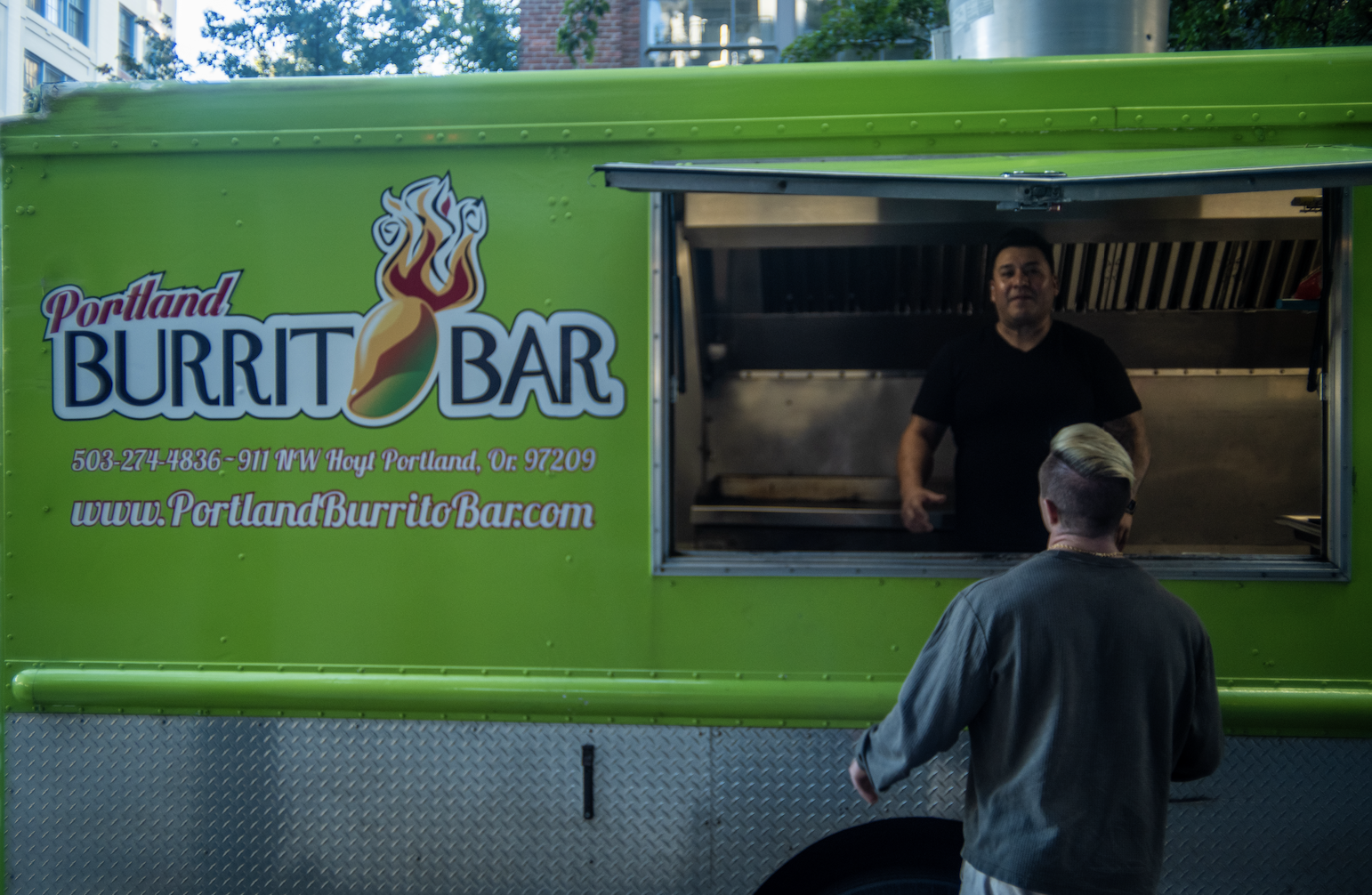 Burrito bar food truck