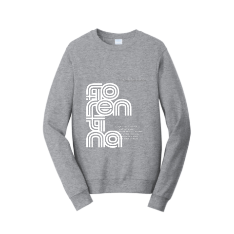 Long sleeve branded grey t-shirt