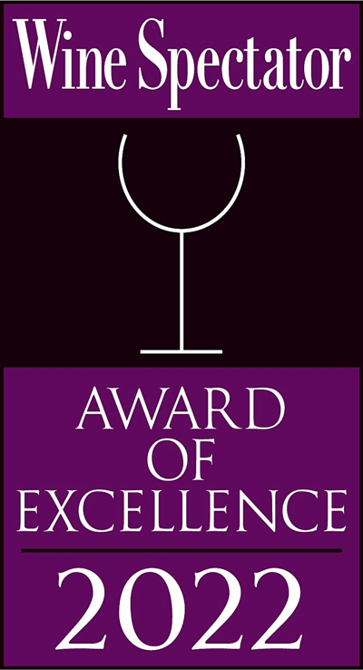 Wine Spectator Award of Excellence 2022