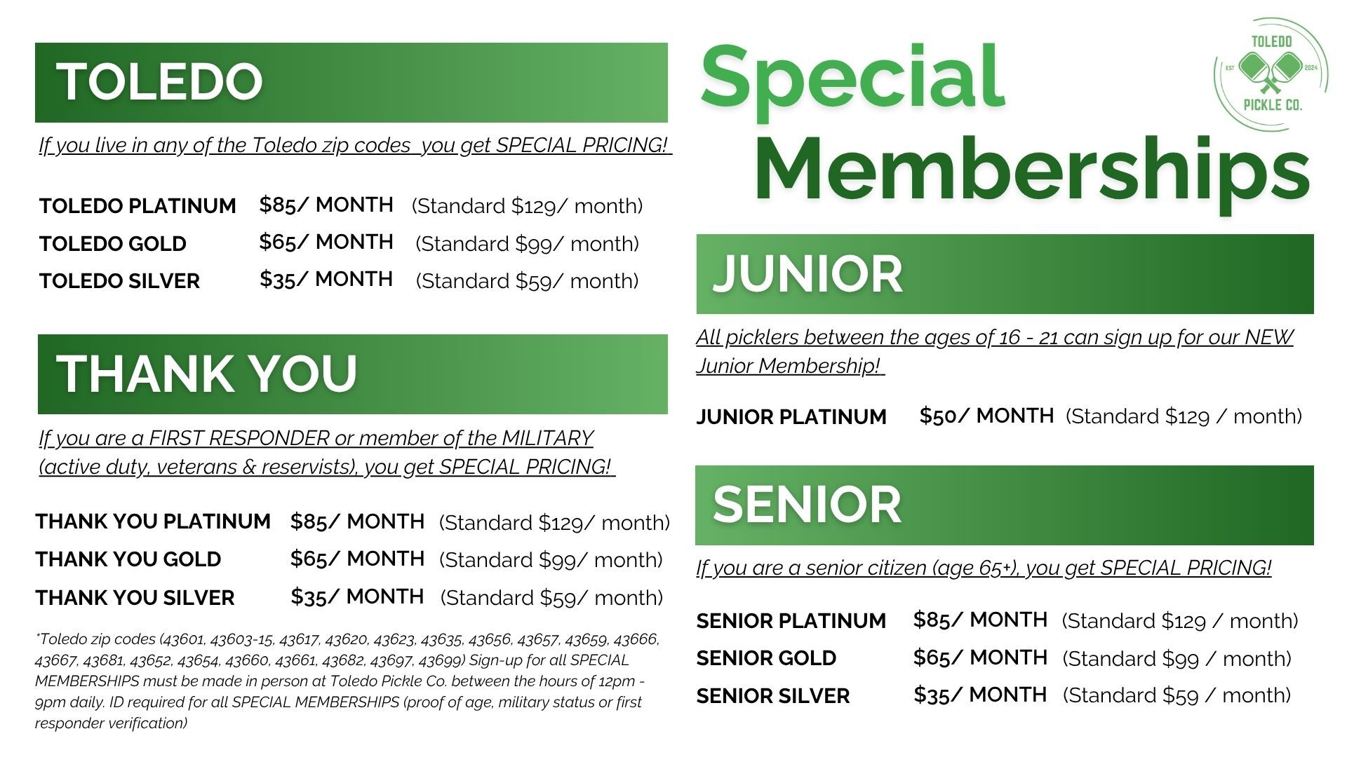 Special Membership