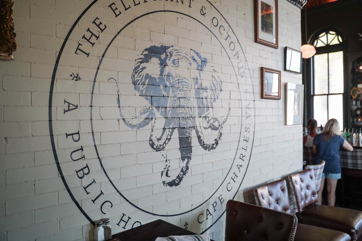 The Elephant & Octopus restaurant logo - View nutrition facts, calories, and macros for menu items at 133 Mason Ave, Cape Charles, VA 23310