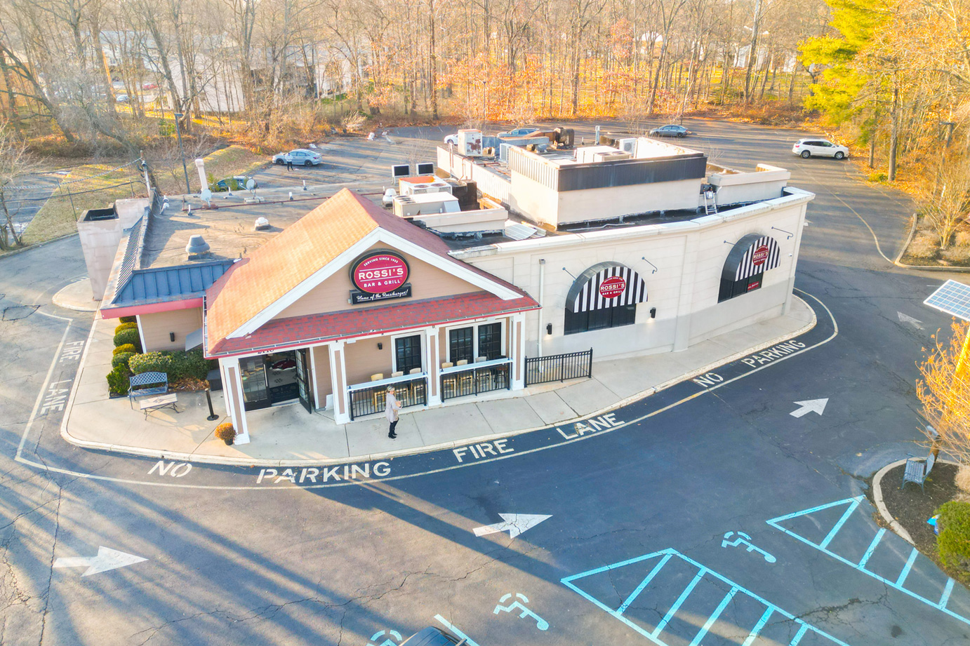 Rossi’s Bar and Grill exterior in Hamilton