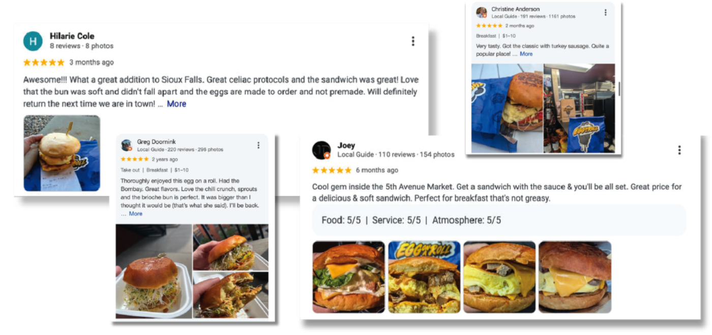 Reviews from customers