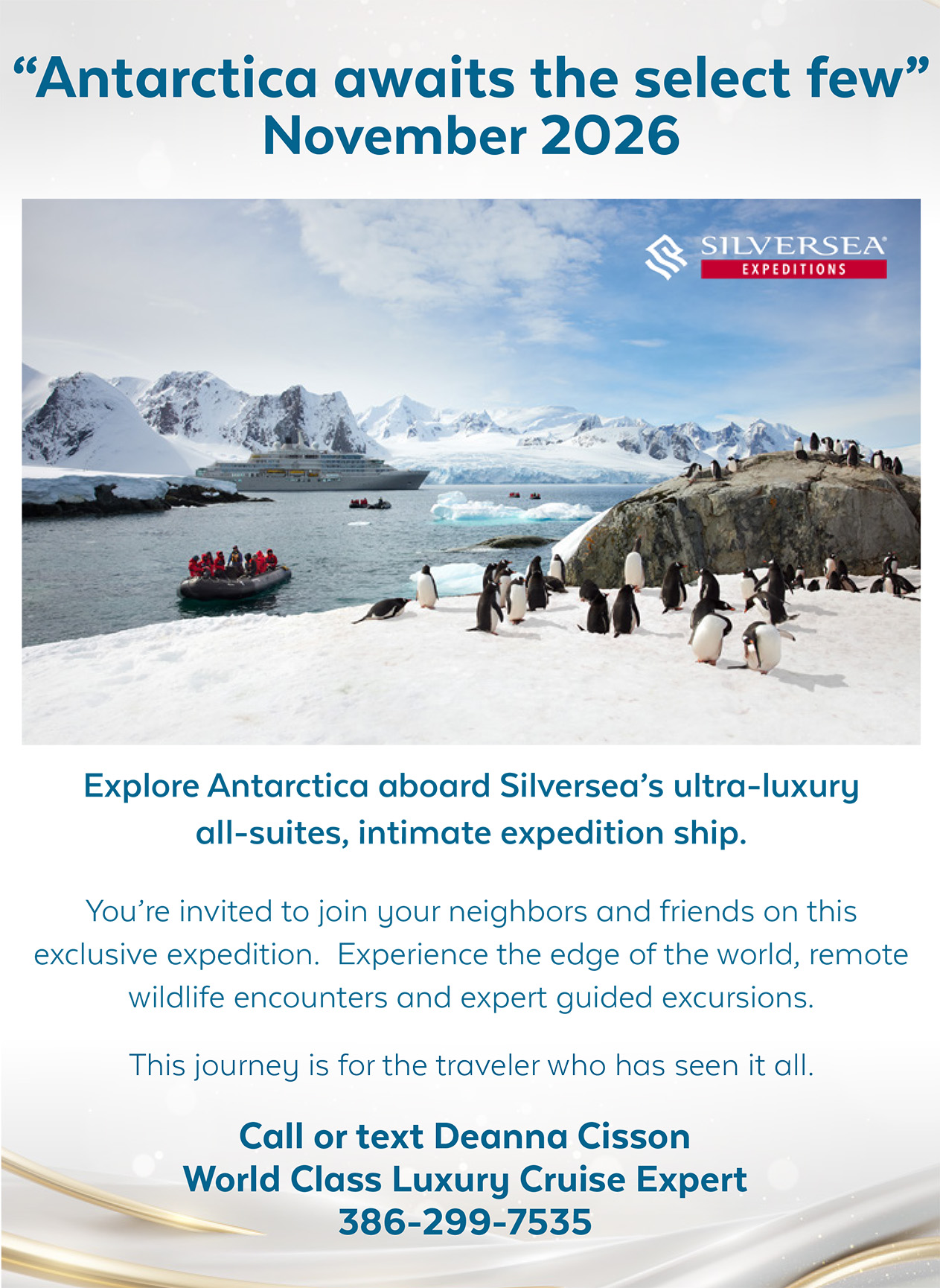 Antarctica awaits the select few, November 2026