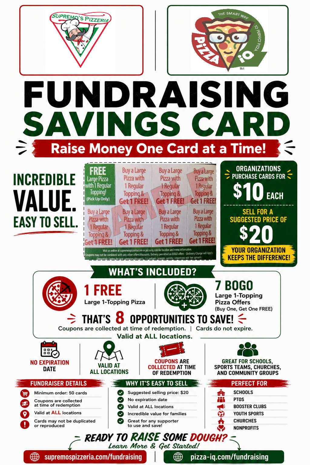 Fundraising Savings Card