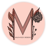 Milkweed Design logo top - Homepage