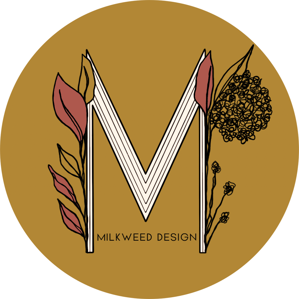 Milkweed Design logo top - Homepage