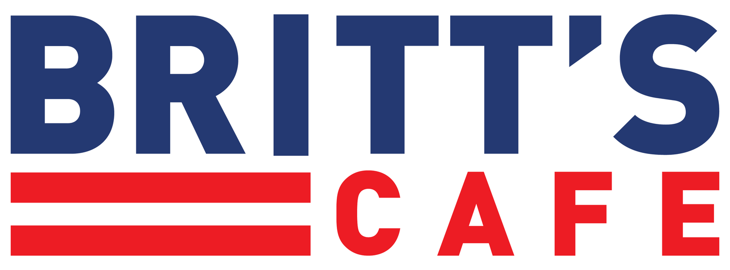 Britt's Cafe logo top - Homepage