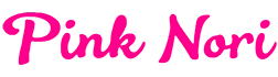 Pink Nori logo scroll