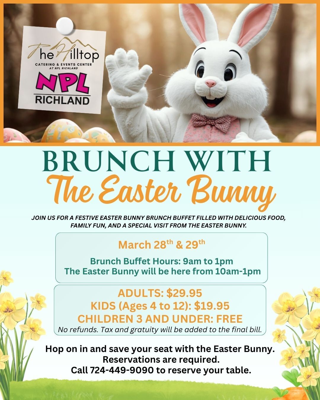brunch with the easter bunny