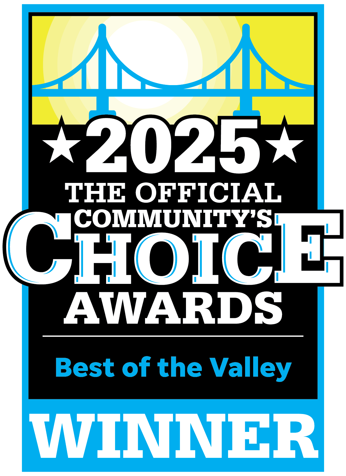 The Official community’s choice awards best of the Valley winner 2025.