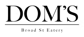 Dom's Broad St Eatery logo top - Homepage