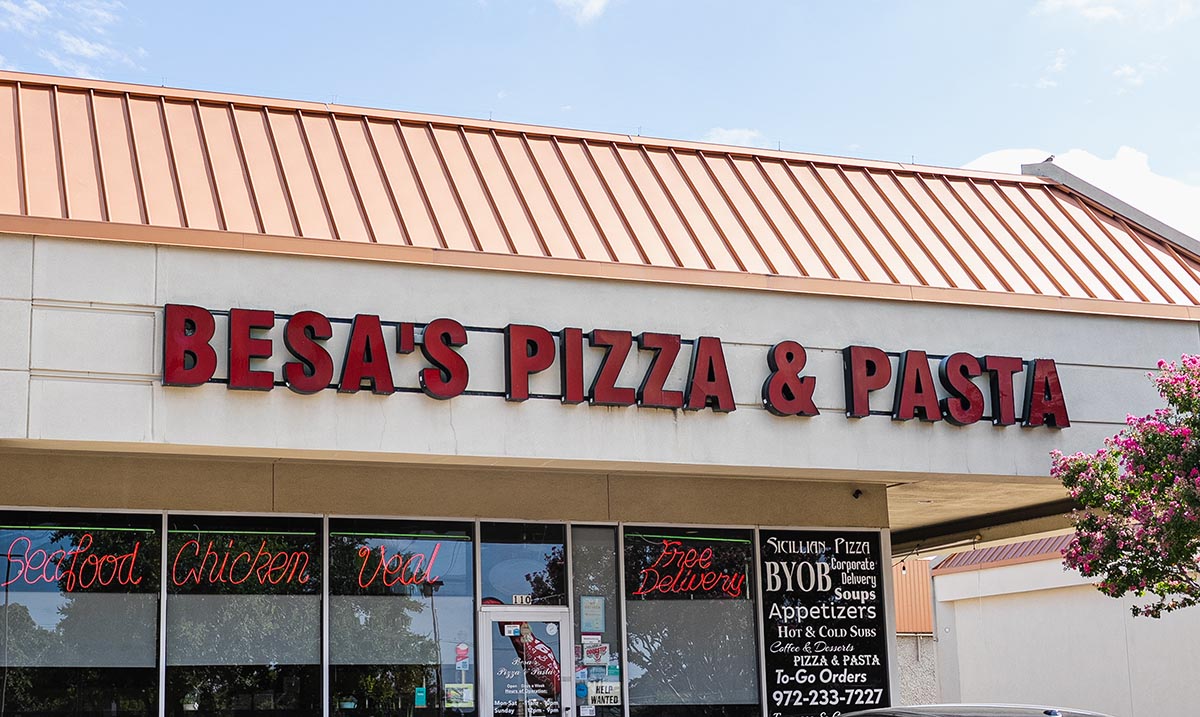 Besa's Pizza & Pasta restaurant