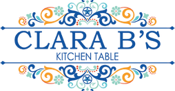 Clara B's Kitchen Table logo top - Homepage