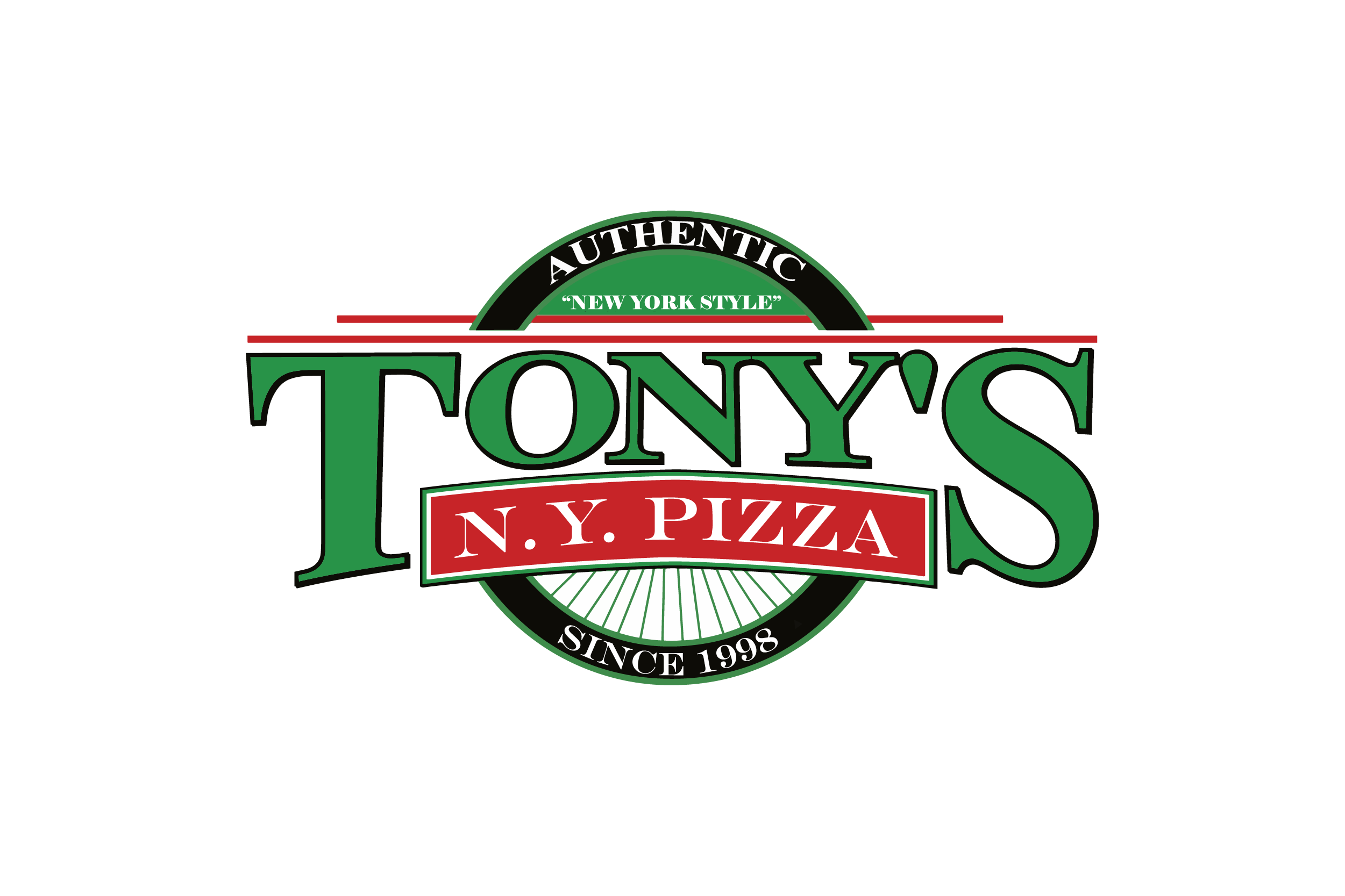 Tony's NY Pizza logo top - Homepage