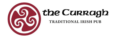 The Curragh Irish Pub logo top - Homepage
