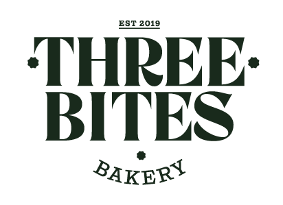 Three Bites Bakery logo top - Homepage