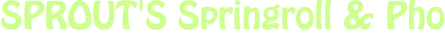 Sprout's Springroll & Pho logo top - Homepage