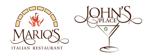 Mario's Italian Restaurant logo scroll