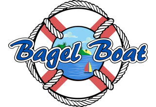 Bagel Boat logo scroll
