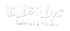 Hillbilly's Barbeque & Steaks logo scroll