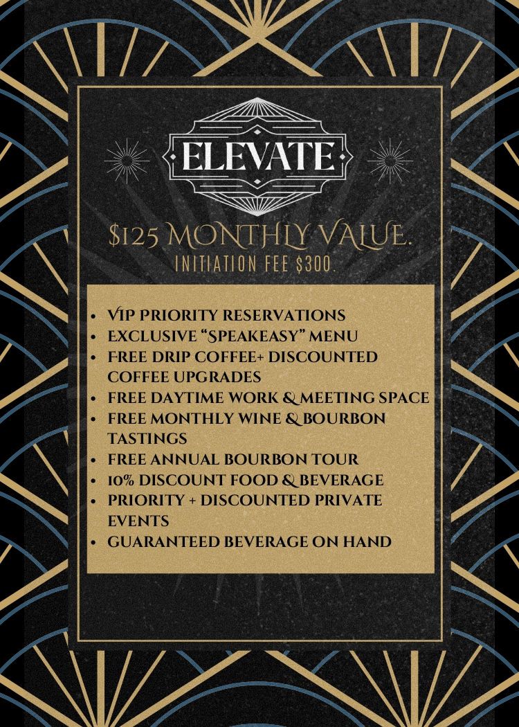 Elevate membership: $125 monthly value, initiation fee $300