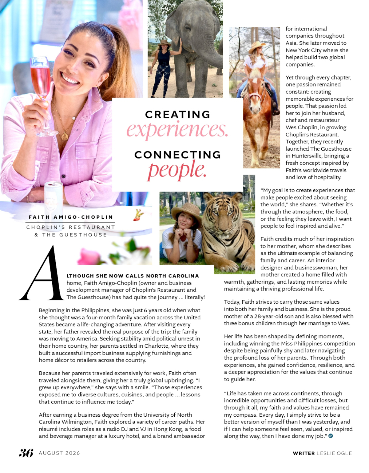 Creating Experiences. Connecting People