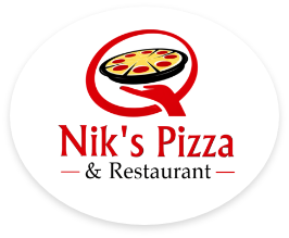 Nik's Pizza & Restaurant logo top - Homepage