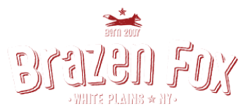 The Brazen Fox logo scroll - Homepage