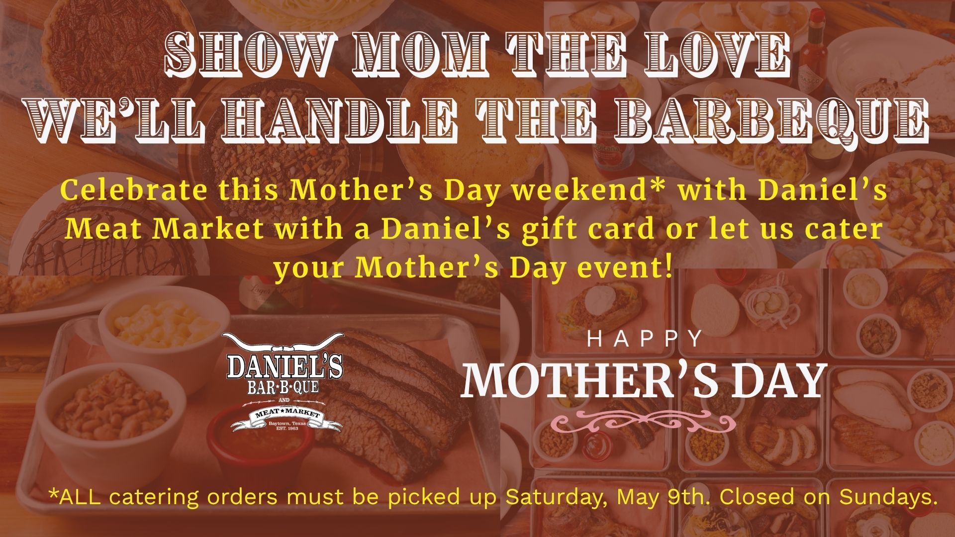 Mothers Days Catering Information