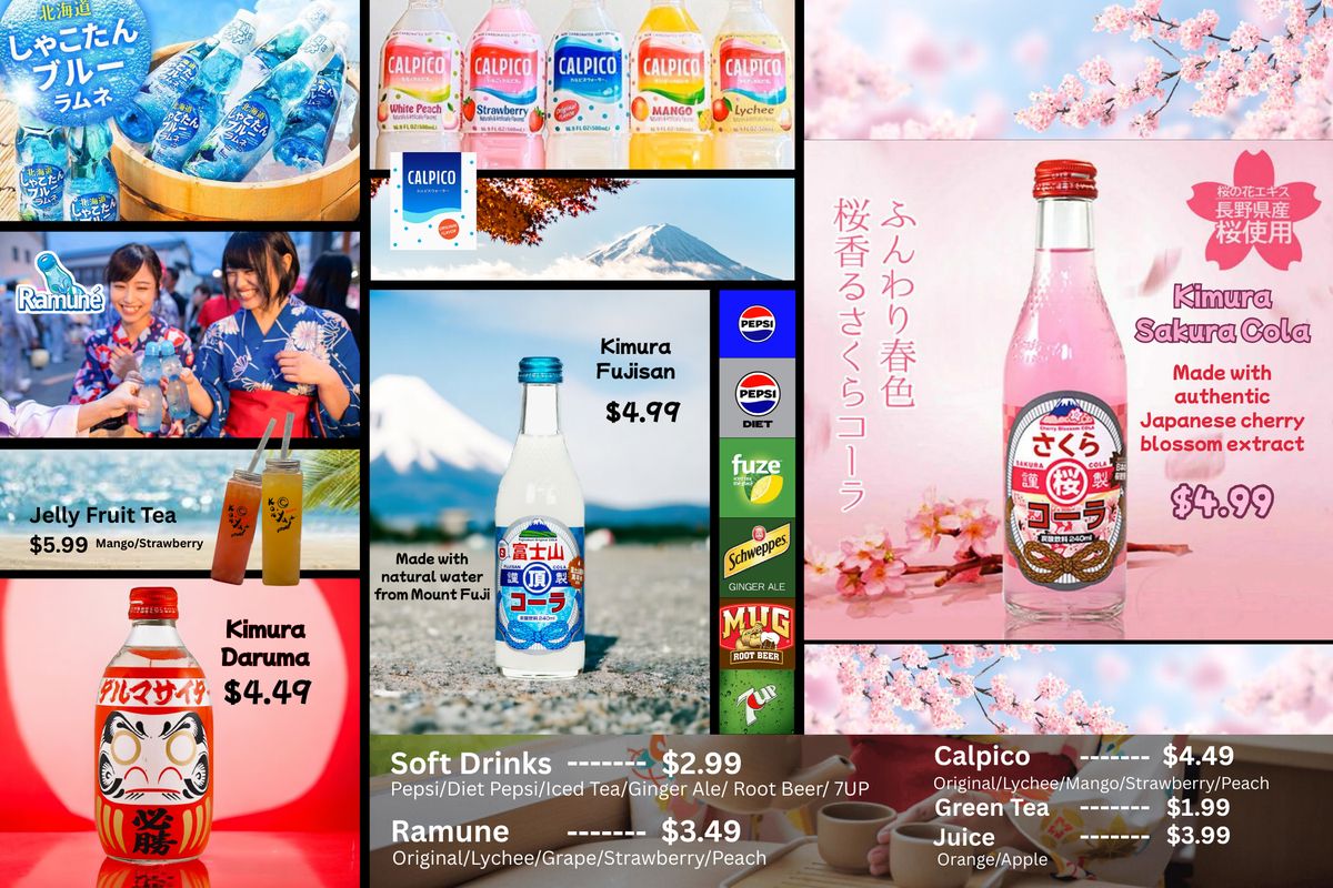 Drinks menu page two