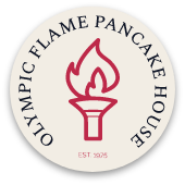Olympic Flame Pancake House logo top - Homepage