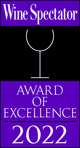 wine spectator - award of excellence - 2022