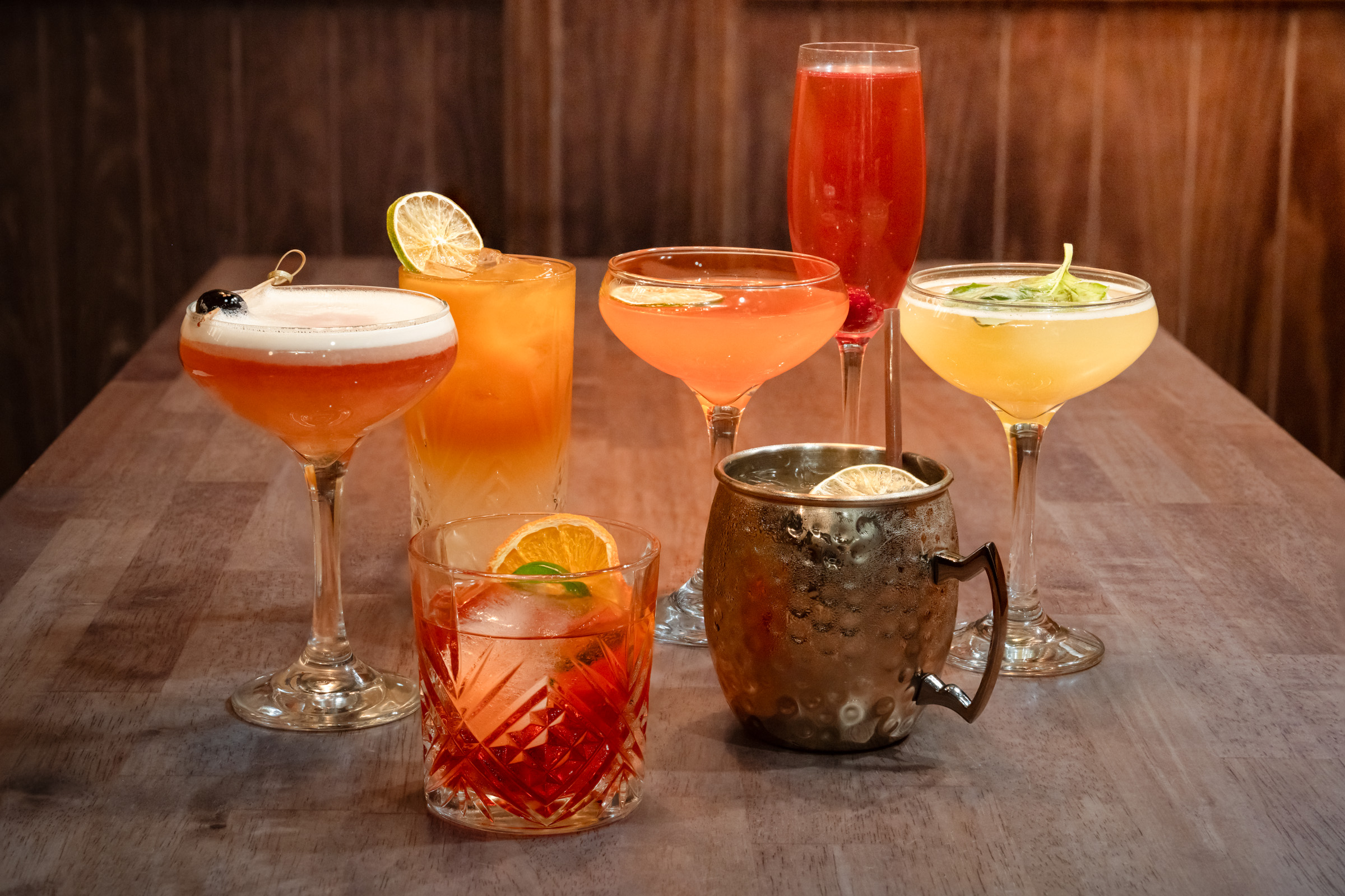 Various kinds of cocktails