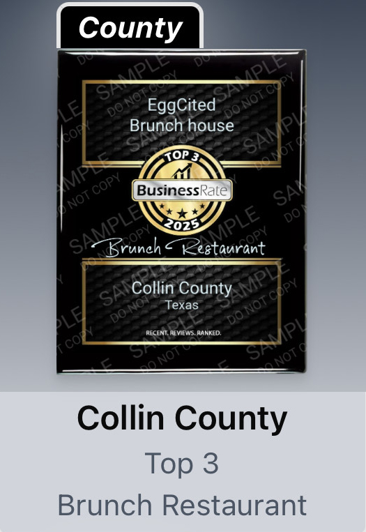 Collin County Top 3 Brunch Restaurant for 2025