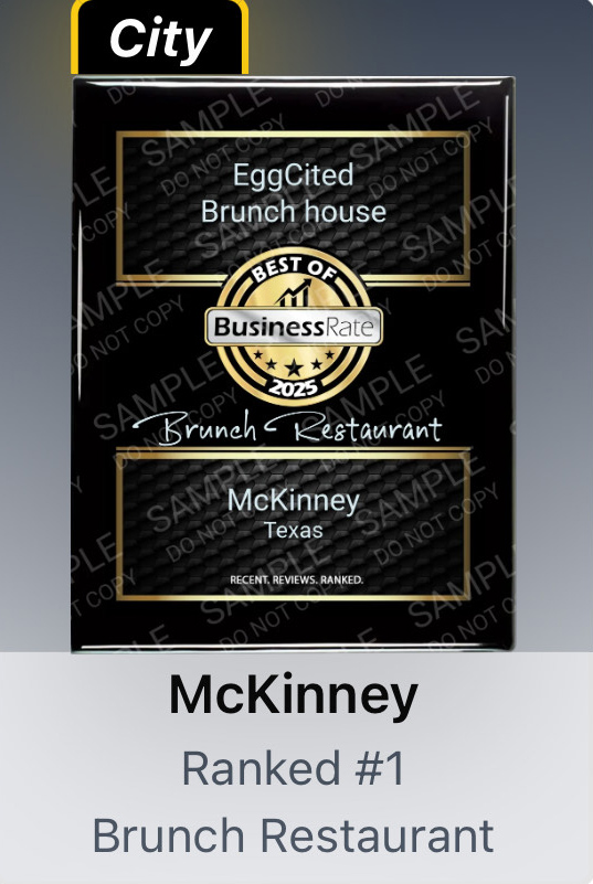 McKinney Ranked #1 Brunch Restaurant for 2025