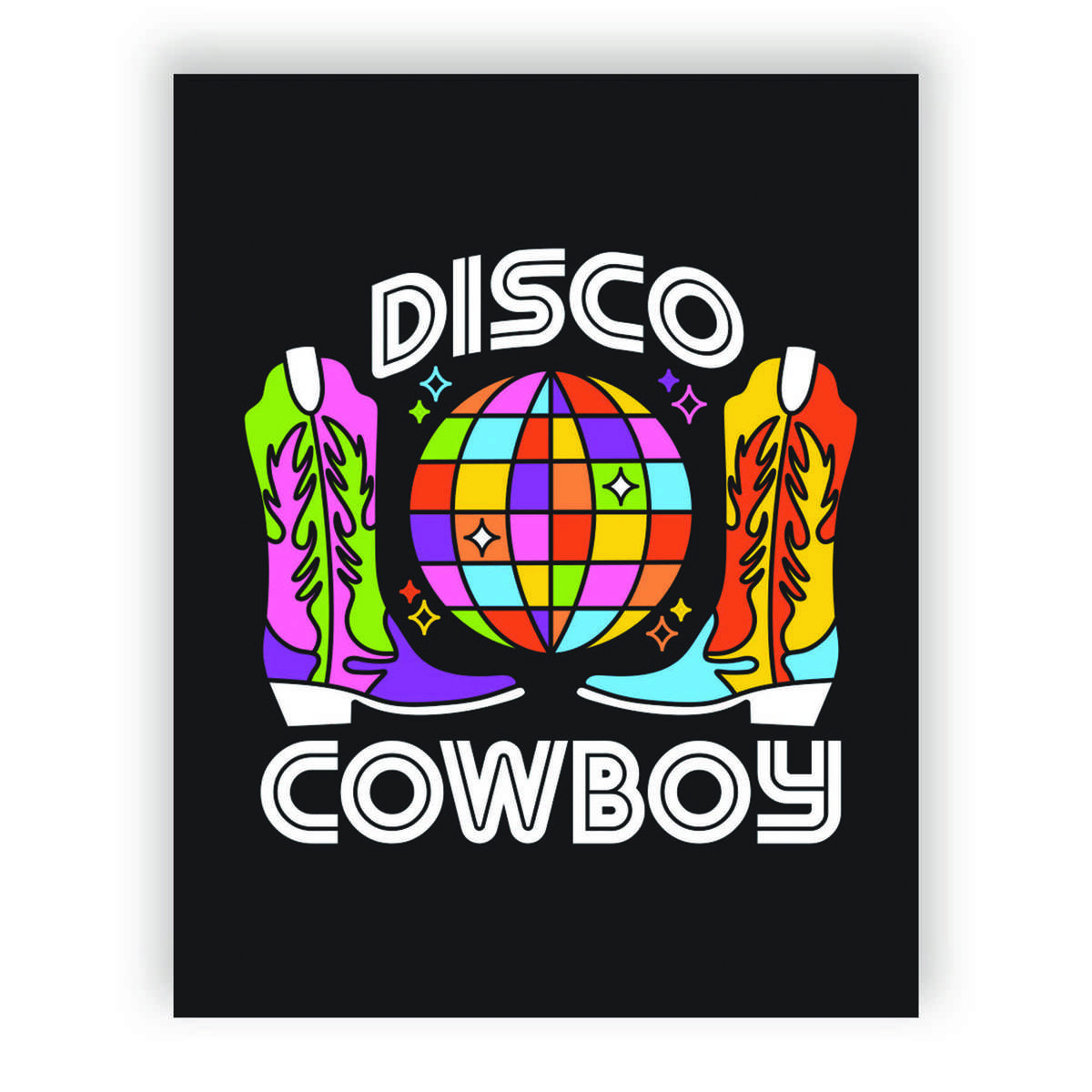 disco cowboy poster